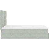  Otomanski krevet s madracima i LED 140x200 cm baršunasti | shoptok.hr