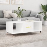 vidaXL Stolić za kavu sjajni bijeli 102 x 50 x 40 cm konstruirano drvo Cijene