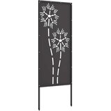  Privatnost u vrtu Crna 50 x 140 cm Hladno valjana čelična | shoptok.hr