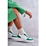 Boto Women's Low Sport Shoes On The Platform White and Green Kyllie | Shoptok.si