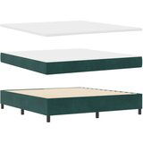  Box vzmetnica Temno zelena Žamet 180 x 200 cm, (22054086) | Shoptok.si