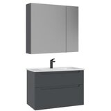 Hanah home (Kupatilski ormarić sa umivaonikom i ogledalom (2 komada) Messina 85 v2 415 | Eponuda.com