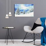 Slika za samostalno slikanje - Snow Christmas Trees 60x40 | shoptok.hr