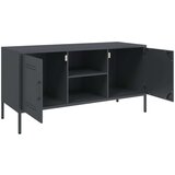 vidaXL TV omarica antracitna 100,5x39x50,5 cm jeklo | Shoptok.si