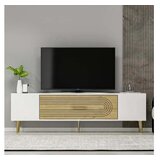 Hanah home tv polica Dekol3 white sapphire oak gold Cene