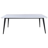 Venture Home Jimmy rastezljivi pravokutni blagovaonski stol 195 × 90 cm, bijeli | shoptok.hr