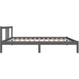  Okvir za krevet od masivnog drva sivi 100 x 200 cm | shoptok.hr