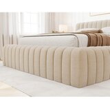 ELTAP Bež tapecirani bračni krevet s prostorom za odlaganje s podnicom 160x200 cm Carilla – | shoptok.hr