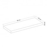 Hanah home polica gizli 60 bright white
