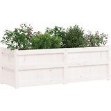  Vrtna sadilica bijela 150 x 50 x 50 cm od masivne borovine | shoptok.hr
