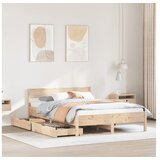 vidaXL Okvir kreveta bez madraca 140 x 190 cm od masivne borovine | shoptok.hr