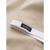 Ombre Men's casual cotton t-shirt with hood - beige | Shoptok.si