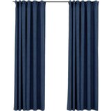 Furnova Zatemnitvene zavese z obešali 2 kosa modre 140x225 cm, (21918114) | Shoptok.si