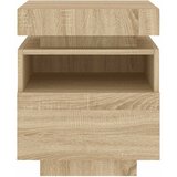  Noćni ormarići s LED svjetlima 2 kom boja hrasta 40x39x48,5 cm | shoptok.hr