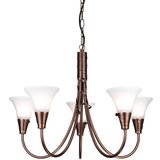 Elstead Lighting Elstead Emily Večkraki lestenec s 5 lučmi, bakrena površina, E14, (22098191) | Shoptok.si