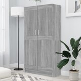 vidaXL Knjižna omara siva sonoma 82,5x30,5x150 cm inženirski les Cene