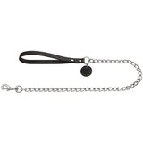 Hunter vodilica za pse metalna 16 mm/110 cm, koža crna | shoptok.hr