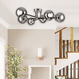  Prislonjen luster MALENA 6xE14/5W/230V mat hrom/dimljeno | Eponuda.com