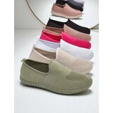 Resti Hypatia Verde Women's Fabric Slip-On Moccasins with Flat Sole | shoptok.hr