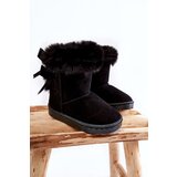 Boto Children's Insulated Snow Boots With Bows black Funky | Shoptok.si