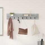 vidaXL Nadwyčajna obešalnik za plašče Betonsko siva 100 x 10.5 x 18 cm | Shoptok.si