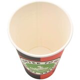  Papirnate šalice za kavu 1000 kom 16 oz 400 ml crvene i crne | shoptok.hr