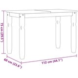  Blagovaonski stol Corona 112 x 60 x 75 cm od masivne borovine | shoptok.hr
