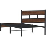  Okvir kreveta bez madraca smeđa boja hrasta 100 x 190 cm drveni | Eponuda.com