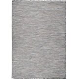  Zunanja preproga ploščato tkanje 160x230 cm rjava in črna | Shoptok.si