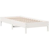 vidaXL Okvir kreveta bez madraca bijeli 75 x 190 cm masivna borovina | shoptok.hr