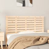 Maison Chic stensko posteljno vzglavje - vzglavna omarica - nočna omarica 126x3x63 cm trdna borovina, (21704913) | Shoptok.si