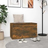 The Living Store Klop za hodnik 80x40x45 cm dimljeni hrast konstruiran les - Klop Za Hodnik, (21485918) Cene