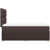  Krevet s oprugama i madracem tamnosmeđi 90 x 190 cm od tkanine | shoptok.hr
