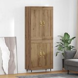 vidaXL Highboard Umjetnički hrast 69,5 x 34 x 180 cm Konstruirano drvo | shoptok.hr
