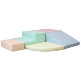  Jastučići za penjanje, mekana igrala - 5-dijelni set, poligon (pastelne boje) | shoptok.hr