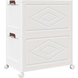 vidaXL Škatla za shranjevanje s kolesi 75 L 64x40x76 cm | Shoptok.si
