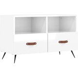 TV ormarić sjajni bijeli 80 x 36 x 50 cm od konstruiranog drva | shoptok.hr