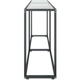 vidaXL Konzolni stol prozirni 200 x 35 x 75,5 cm od kaljenog stakla | shoptok.hr