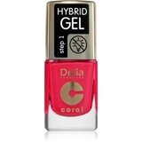Delia Cosmetics Coral Nail Enamel Hybrid Gel gel lak za nohte odtenek 148 11 ml Cene