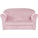 Roba Svetlo rožnata žametna otroška sedežna garnitura 78 cm Lil Sofa – | Shoptok.si