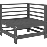  Kutna vrtna sofa siva od masivne borovine | shoptok.hr