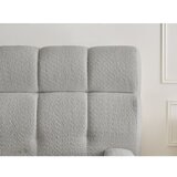 Bobochic Paris Svijetlo sivi tapecirani bračni krevet s prostorom za odlaganje s podnicom 180x200 cm Mont Blanc – | shoptok.hr