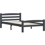  Posteljni okvir temno siv iz trdne borovine 100x200 cm, (20646553) | Shoptok.si