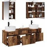  Set ormarića za kupaonicu 5 kom. Staro drvo Konstruirano drvo | shoptok.hr