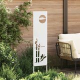  Privatnost u vrtu Bijelo 32 x 140 cm Hladno valjana čelična | shoptok.hr