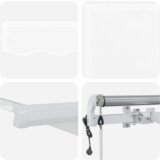 vidaXL Avtomatska retraktibilna tenda Bela 500x300 cm | Shoptok.si