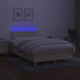  s oprugama i madracem LED krem 120 x 190 cm od tkanine | shoptok.hr