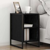 vidaXL Noćni ormarić Crni hrast 39.5 x 30 x 50 cm Konstruirano drvo | shoptok.hr