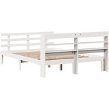 vidaXL Okvir za krevet s uzglavljem bijeli 150 x 200 cm borovina | shoptok.hr