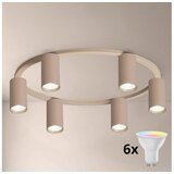Brilagi LED RGBW prigušiva stropna svetiljka SELE 6xGU10/6,5W/230V bež Cene